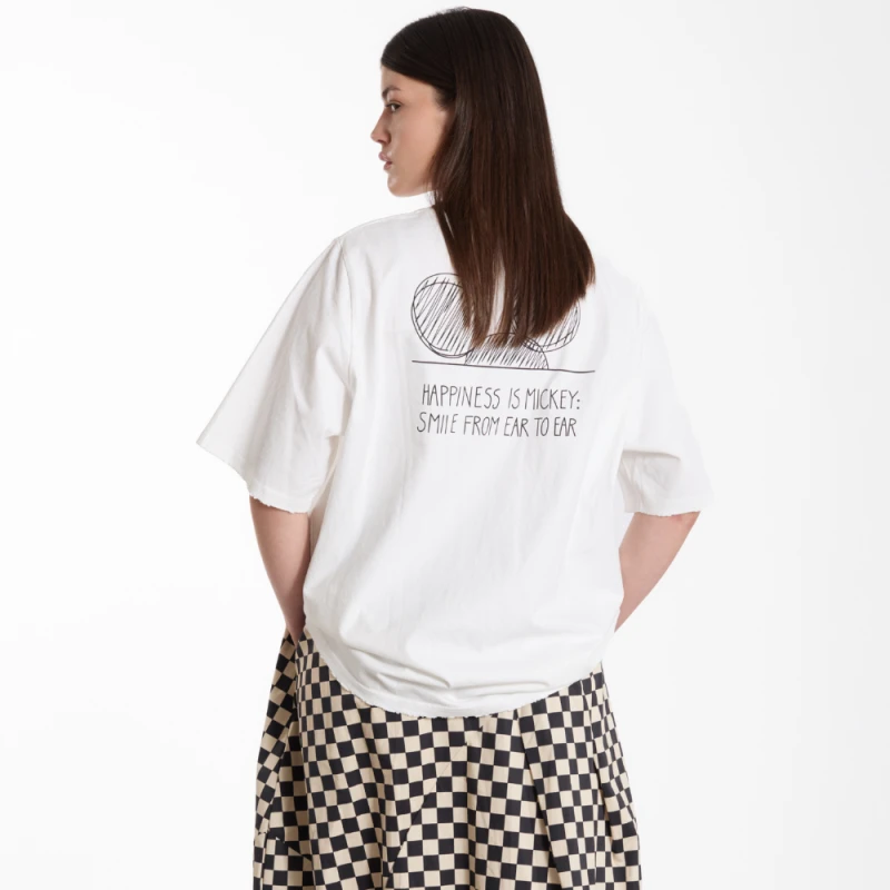 T-shirt MIKI – biały, 100% bawełna