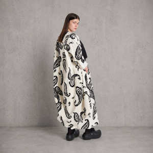 Płaszcz PAISLEY – ecru, 97% bawełna – WENDYKEI