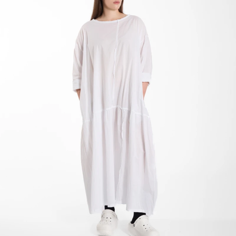Sukienka CLOUD – biała, 100% bawełna – WENDY KEI