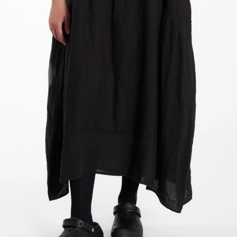 Sukienka LINEN – czarna, 100% len – WENDYKEI