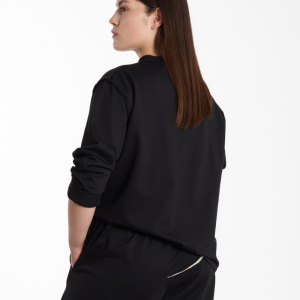 Bluzka RAW POCKET – czarna, bawełniana – WENDYKEI