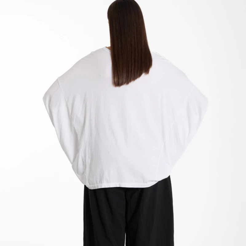 Bluzka BATWING – biała, 100% bawełna – WENDY TRENDY