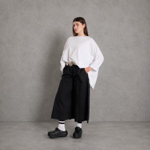 Culoty SATIN – czarne, 100% bawełna – WENDY TRENDY
