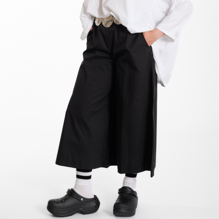 Culoty SATIN – czarne, 100% bawełna – WENDY TRENDY