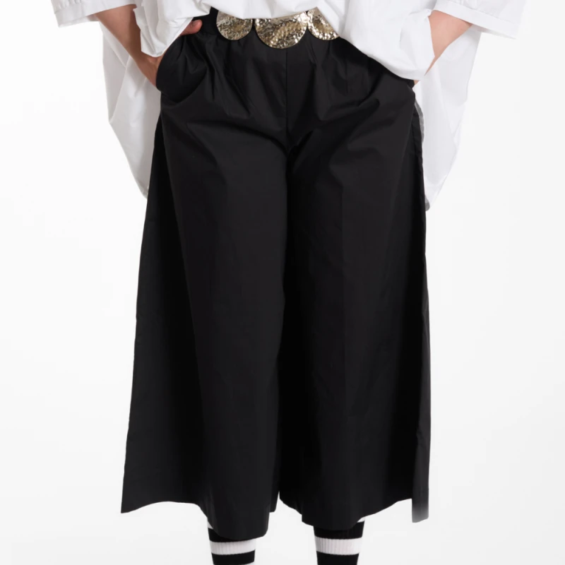 Culoty SATIN – czarne, 100% bawełna – WENDY TRENDY