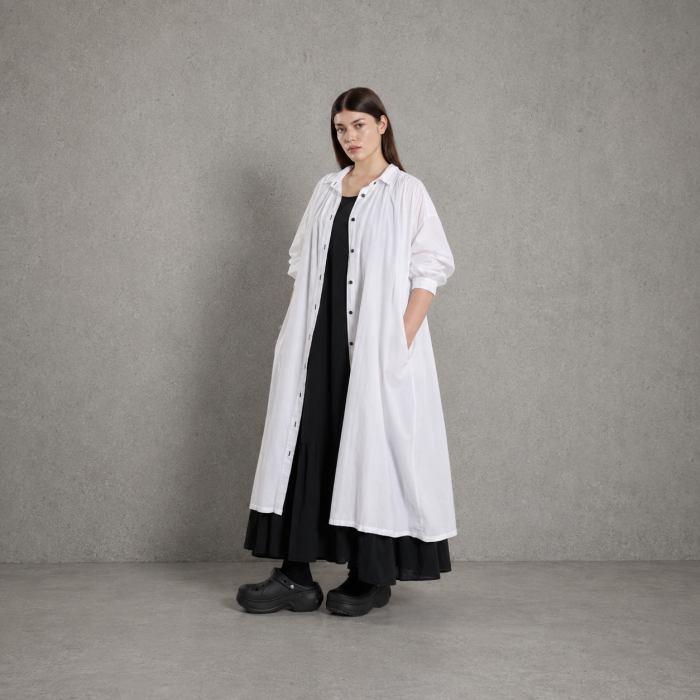 SZMIZJERKA „PURE WHITE” – długa, 100% bawełna WENDYKEI