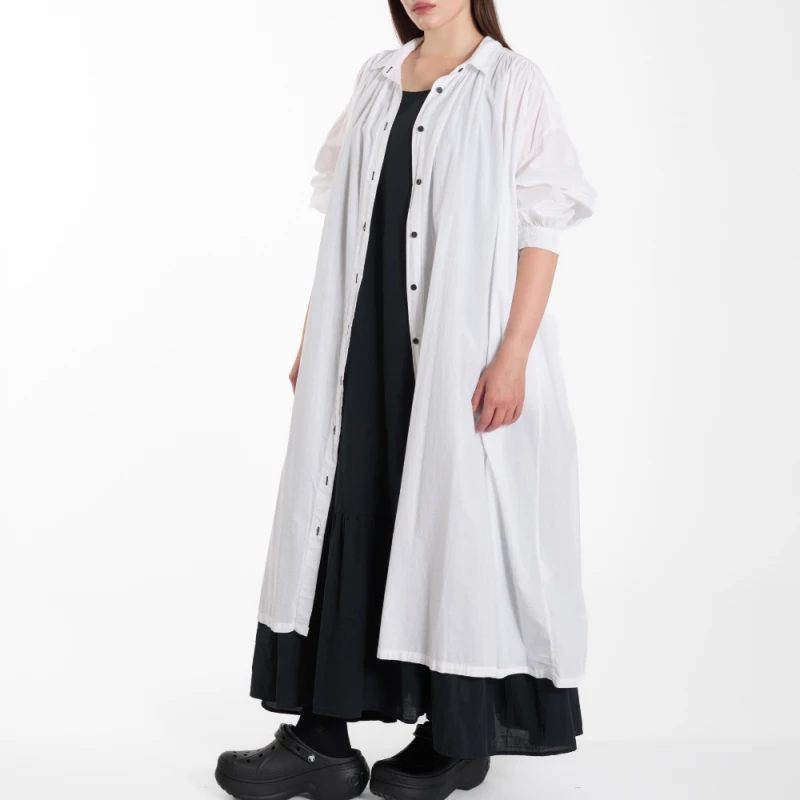 SZMIZJERKA „PURE WHITE” – długa, 100% bawełna WENDYKEI