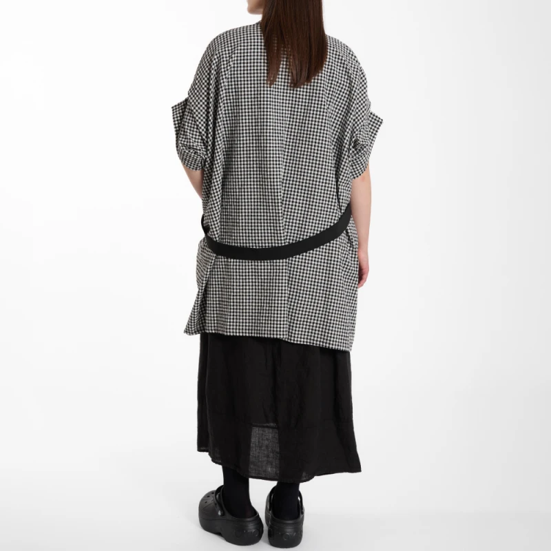 NARZUTKA „CHECKER” – oversize w drobną kratkę WENDYKEI