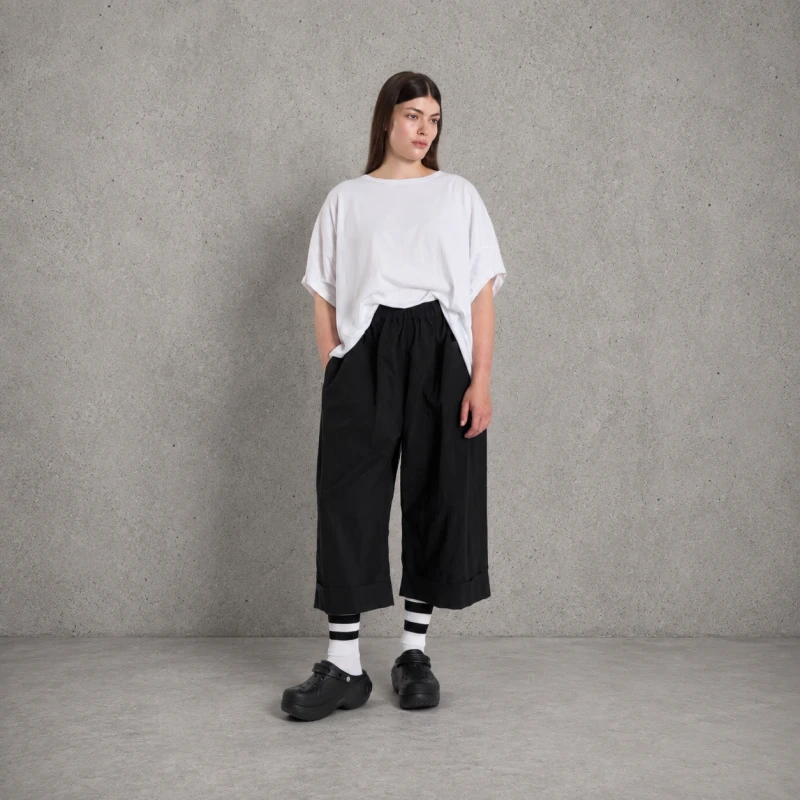 SPODNIE „RELAX 3/4” – szerokie nogawki z mankietem WENDY TRENDY