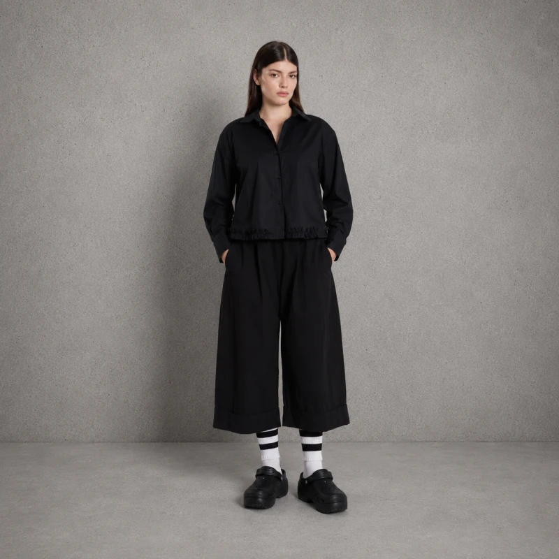 SPODNIE „RELAX 3/4” – szerokie nogawki z mankietem WENDY TRENDY