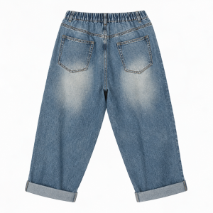 Spodnie barrel z makami WENDY TRENDY - DRUGIE ŻYCIE