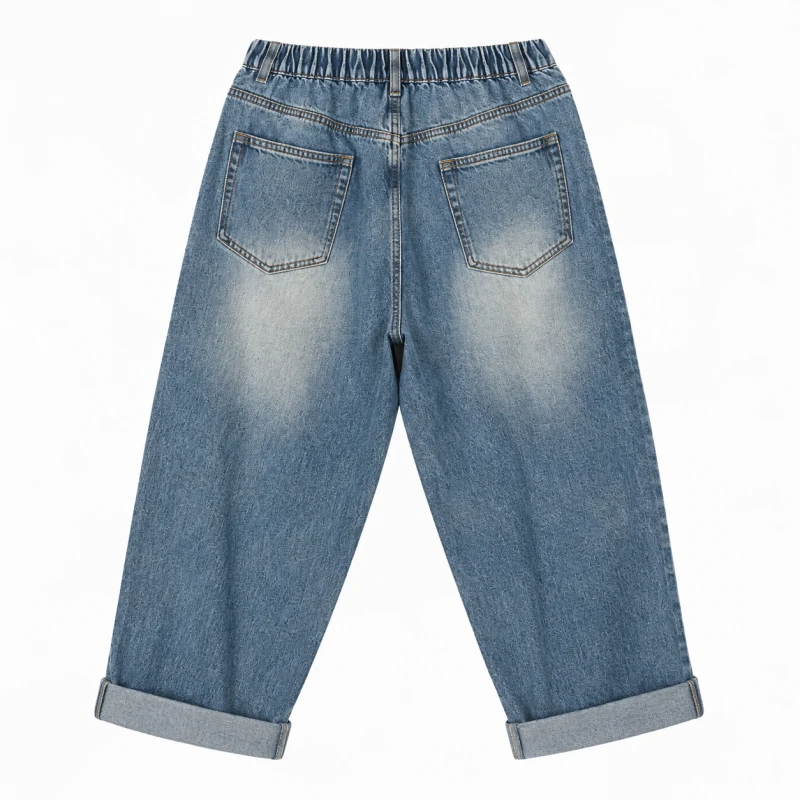 Spodnie barrel z makami WENDY TRENDY - DRUGIE ŻYCIE
